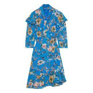 WALTER BAKER  tie-neck floral Georgette Dress